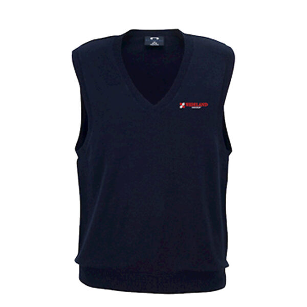Ladies V-Neck Vest - Navy